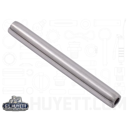 Huyett Coiled Spring Pin, 1/4 in Outside Dia, 2-1/4 in L, Stainless Steel, 1 PK SPC3P-250-2250